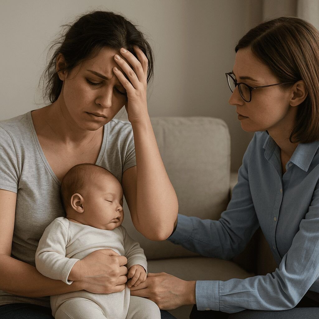 Depresja poporodowa – objawy i pierwsza pomoc